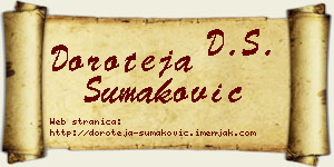 Doroteja Šumaković vizit kartica